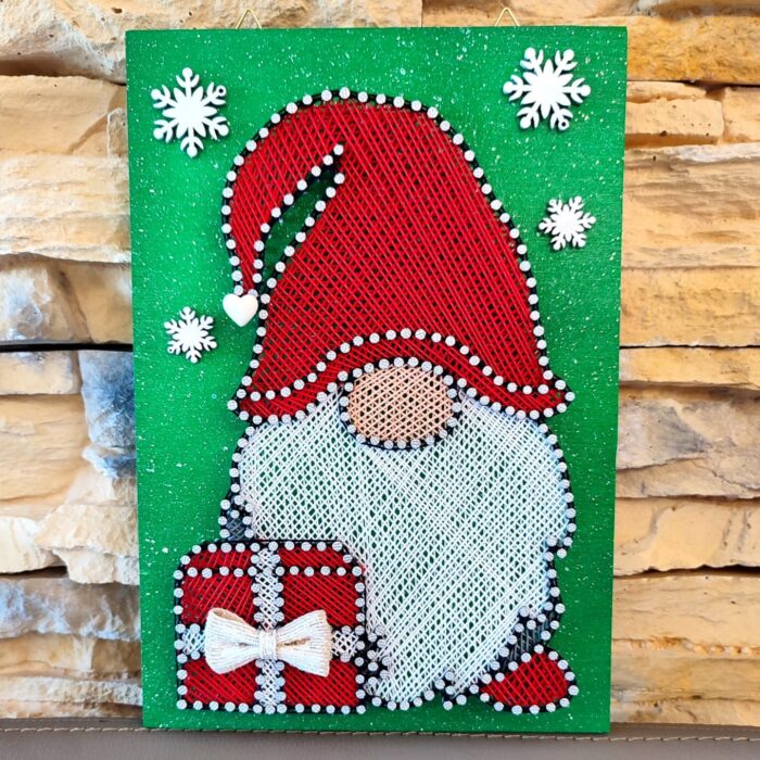 Christmas Santa String Art