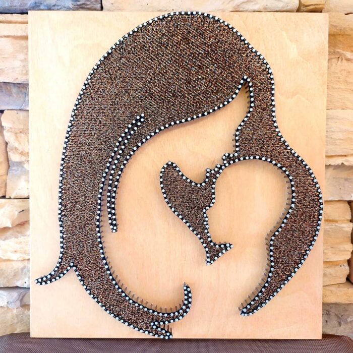 Heartfelt String Art Gift for Her and the little one - Image 4