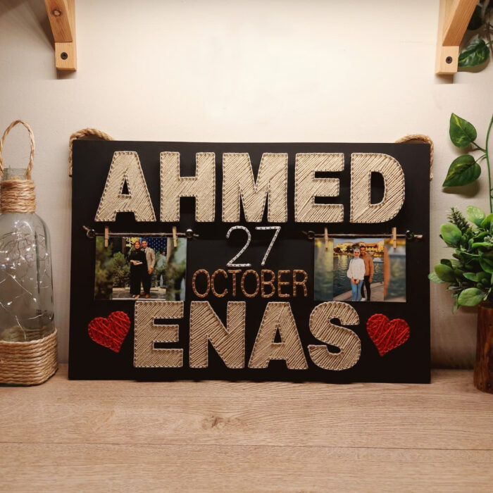 Birthday Gift String Art with Customised Name