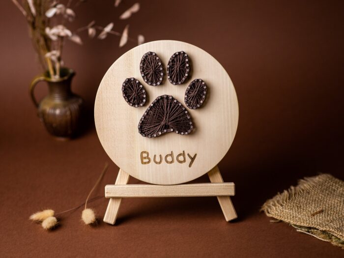 Dog Paw String Art Gifts for Buddy