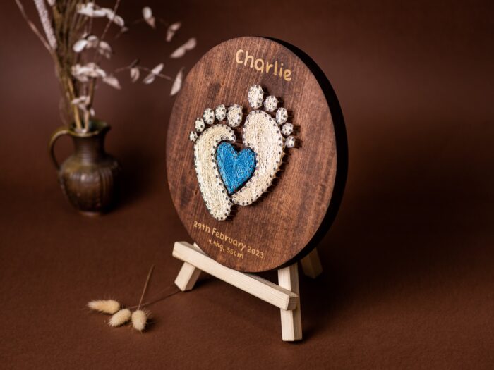 Heartfelt String Art Gift for New-borns and Families - Image 3