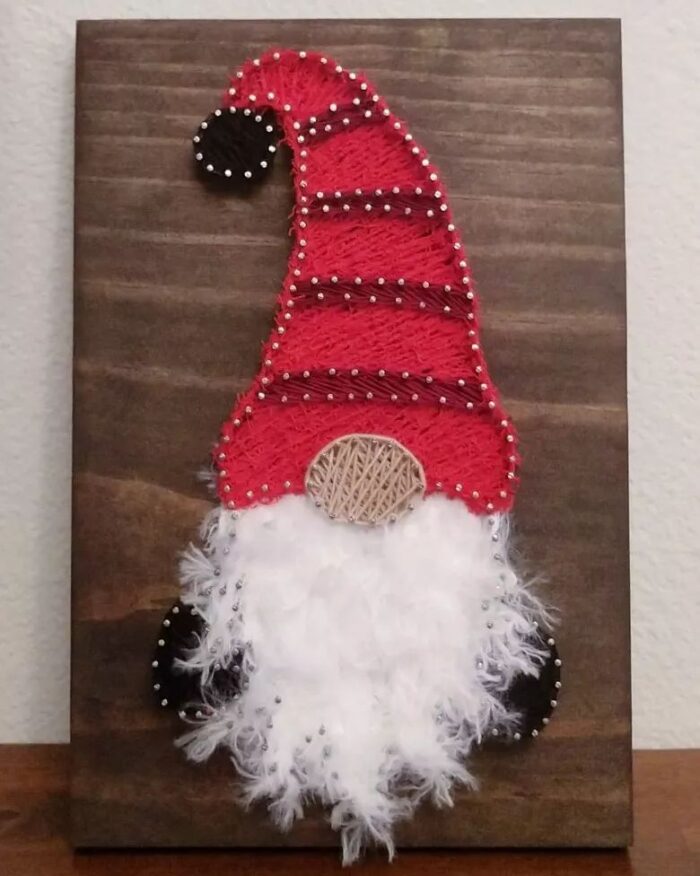 Christmas Santa String Art - Image 3